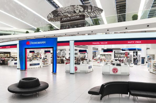 aéroport de Budapest - Hall central duty free aeroport budapest