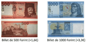 billets hongrois monnaie hongroise